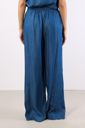 Pantalone Palazzo Chambry Denim - 4