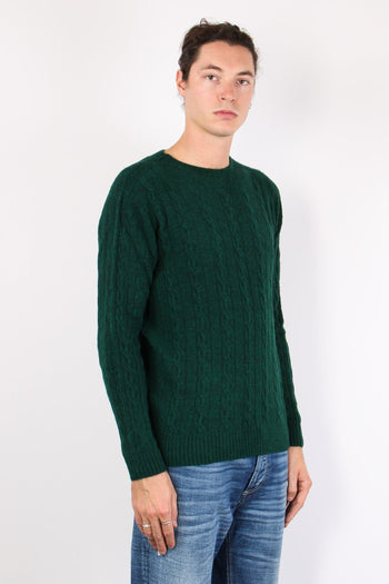 Pr533 Maglia Girocollo Misto Verde - 4