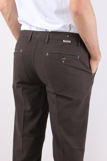 Pantalone Chino Misto Lino Caffe - 7