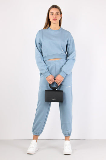 Felpa Cropped Basica Polvere - 4