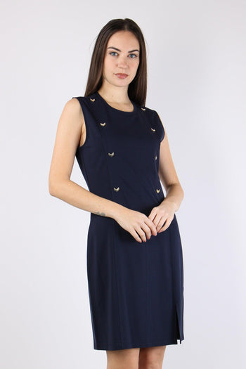 Abito Jersey Smanicato Night Blu - 6
