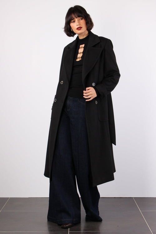 Celine_a Cappotto Diagonale Black - 2