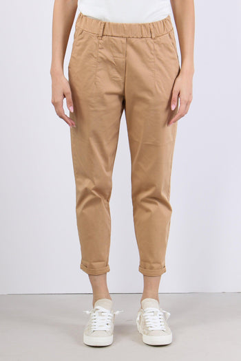 Pantalone Elastico Cotone Legg Biscotto - 2