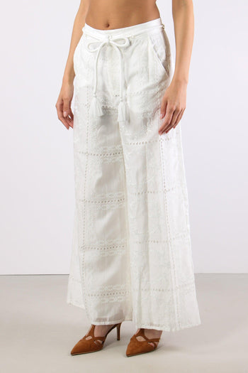 Pantalone Sangallo Cintura Bianco - 3