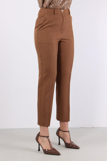 Pantalone Sigaretta Poliviscos Caffe - 6