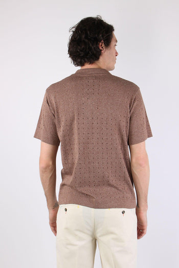Camicia Mc Traforata Tabacco - 5
