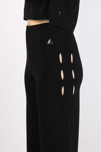 Pantalone Cut Out Nero - 7