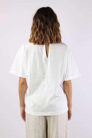 T-shirt Collana Perle Bianco - 4