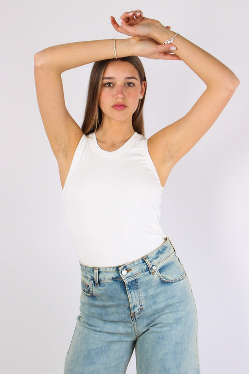 Canotta Costina Panna