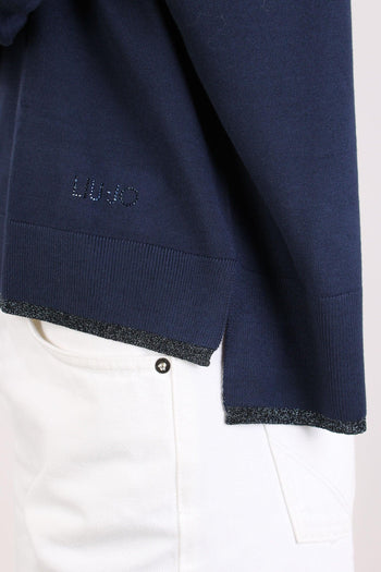 Maglia Scatoletta Lurex Blu Navy - 8