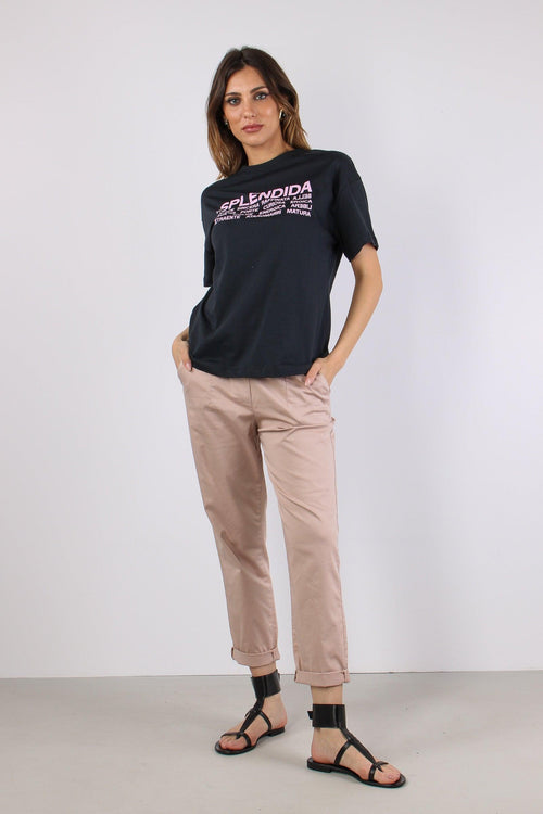 T-shirt Over Splendida Piombo