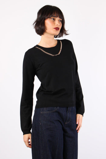 Claudia Maglia Catena Placca Black - 4