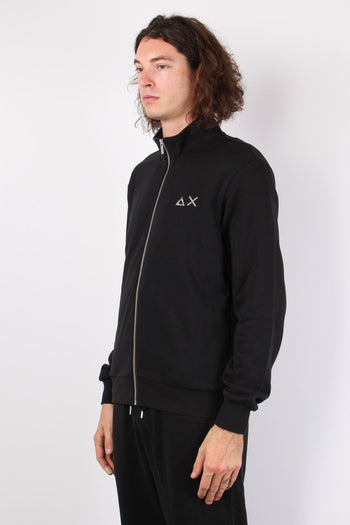 Maglia Cotone Full Zip Nero - 5