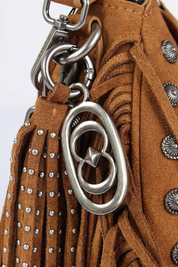 Mezzaluna Suede Frange Cotto - 9