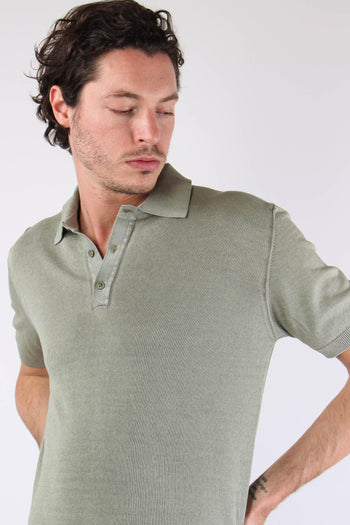 Polo Manica Corta Cotone Green Fade - 4
