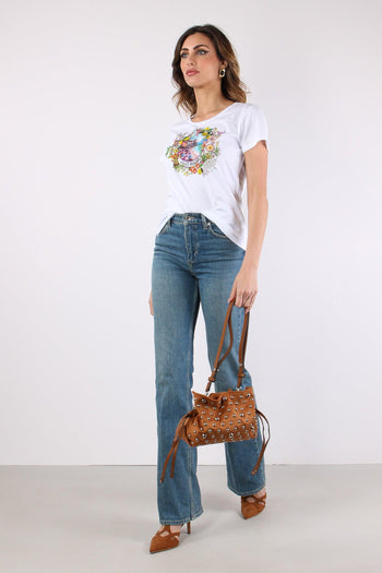 T-shirt Slim Fantasia Bianco/resort - 4