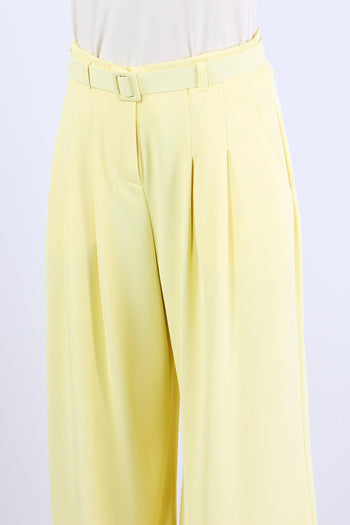 Pantalone Pences Fluido Cintur Giallo Banana - 7