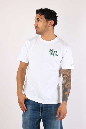 T-shirt Stampa Scritta Bianco - 2