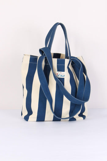 Essential Bag Canvas Blu/beige - 3