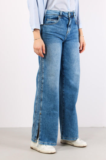 Ellespack_20 Jeans Palazzo Strass Blue Deniim - 5