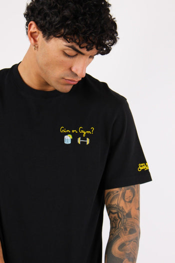 T-shirt Stampa Gin Gym Nero - 2