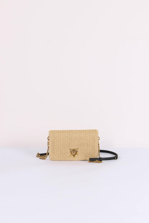 Tracolla Click Soft Rafia Rafia/nero
