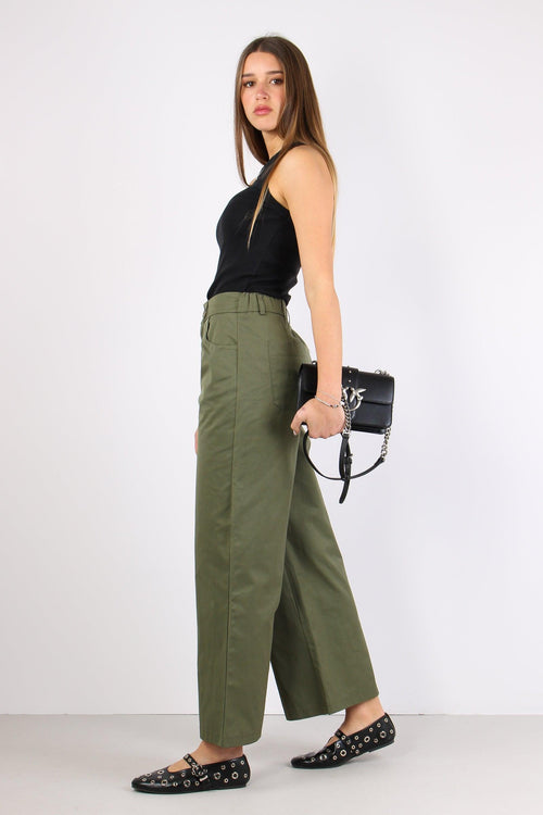 Pantalone Cotone Elastico Militare