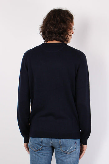 Girocollo Lana Basico Navy Blue - 3