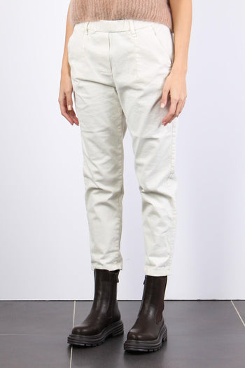 Pantalone Gabardina Elastico Burro - 3