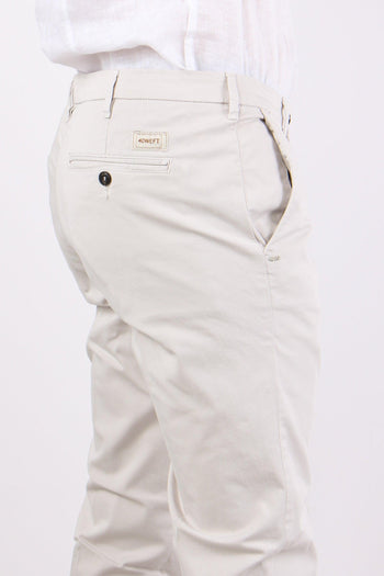 Pantalone Chino Slim Leggero Gesso - 6