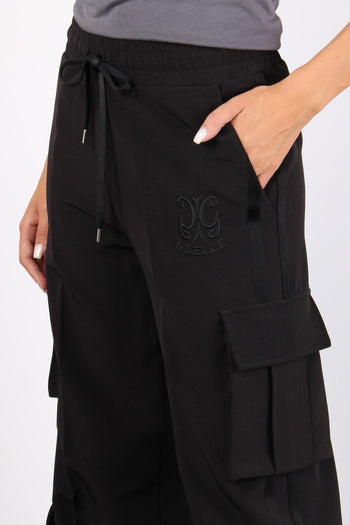 Pantalone Cargo Tasconato Nero - 8