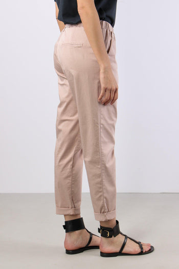 Chino Elastico Rasatello Rosa - 5