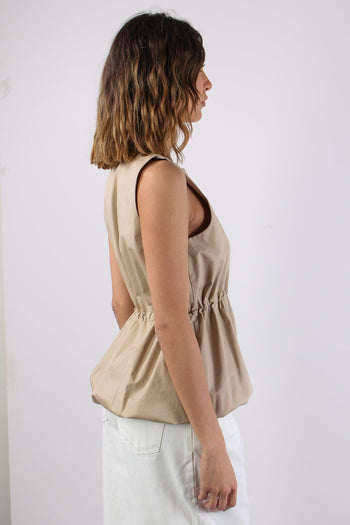 Top Cotone Arriccio Beige - 6