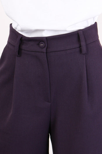 Bermuda Flanella Melanzana - 7