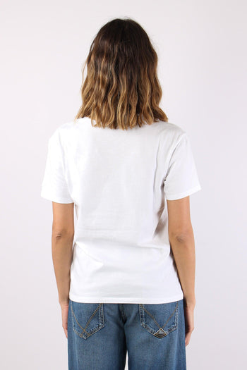 T-shirt Scritta Ricamo Strass Sole - 5