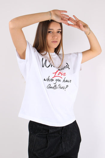 T-shirt Scatoletta Love Bianco - 2