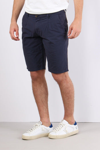 Bermuda Cotone Leggero Pence Navy - 5