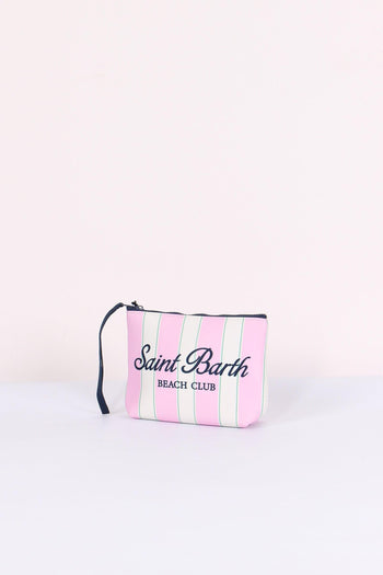 Aline Pochette Righe Rosa - 2