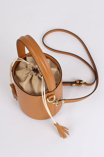 Borsa 100% Pelle Made In Italy Cuoio - 6