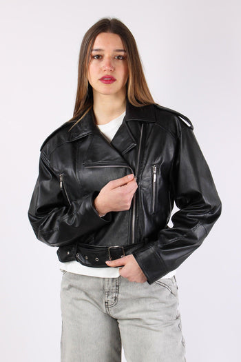 Chiodo Over Ecopelle Nero - 3