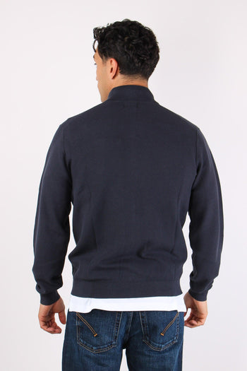 Full Zip Punto Riso Navy Blue - 5