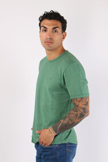 T-shirt Cotone Fiammato Muschio - 6