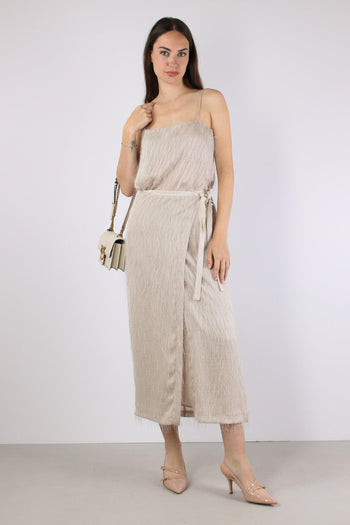 Gonna Lunga Piume Sand - 5