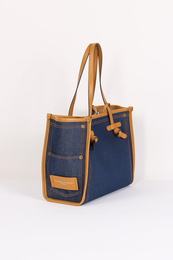 Mini Shopping Denim Blue - 7