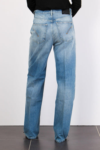 Francine Denim Gamba Larga Denim Medio - 5