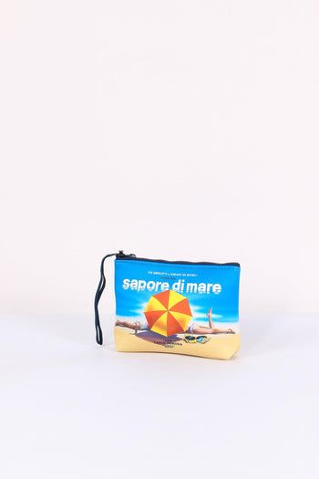 Aline Pochette Stampa Azzurro - 2