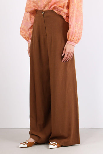 Pantalone Palazzo Misto Viscos Moro - 3