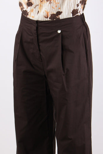 Pantalone Cotone Orlo Alto Sacher - 6