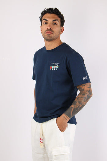 T-shirt Scritta Ricami Grand Slam - 5