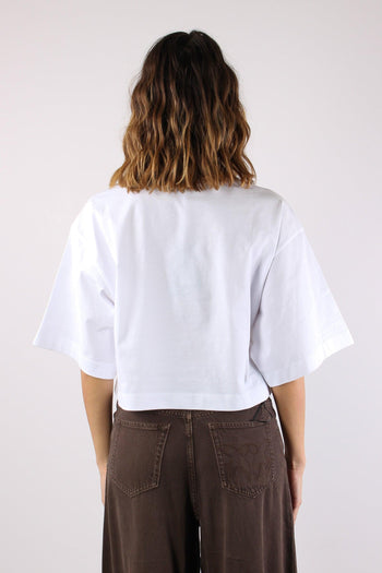 Borghetto T-shirt Logo Texas Bianco/nero - 4